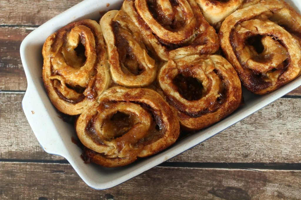 Apple Pie Cinnamon Rolls Bake