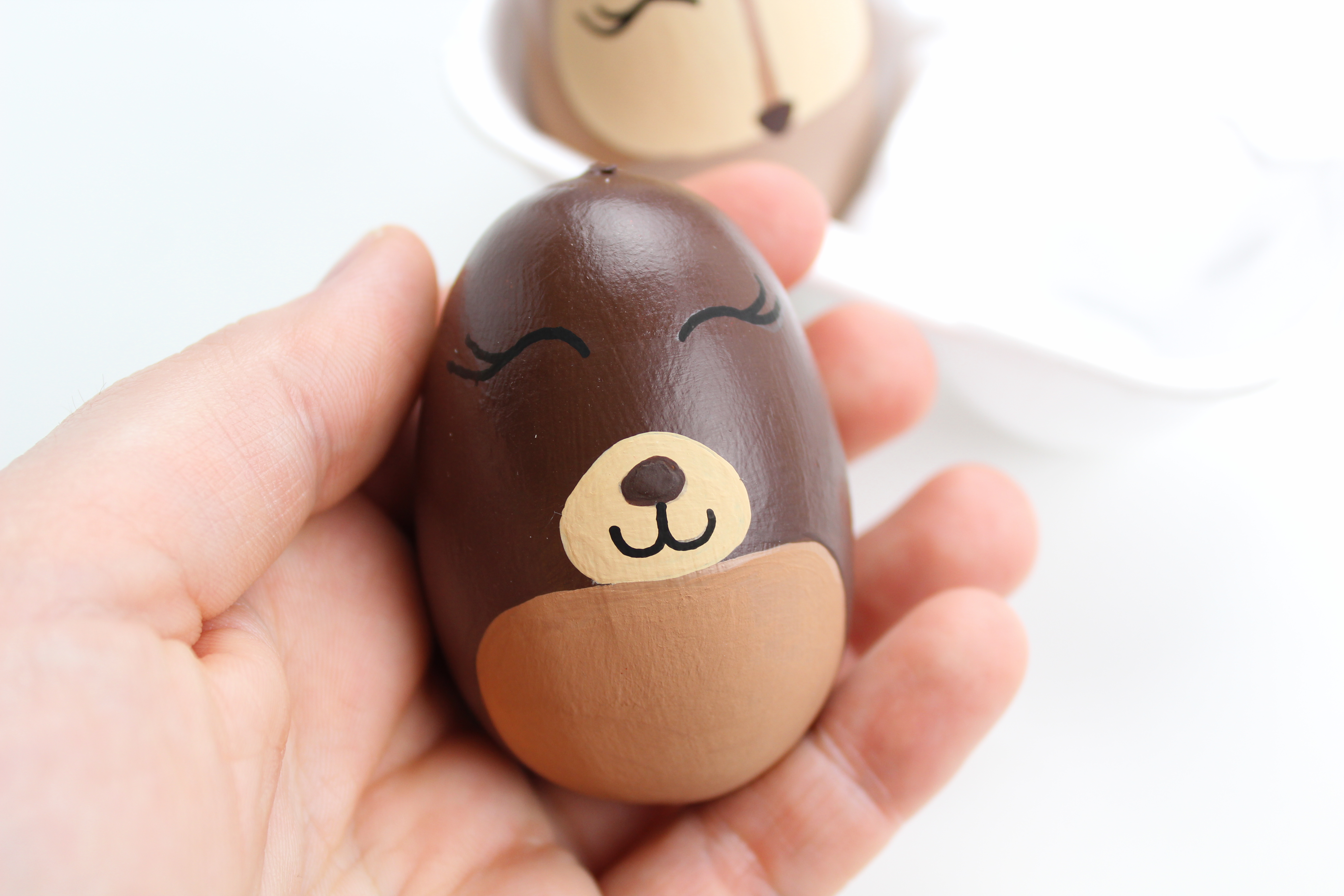 Adorable and Easy Woodland Animals Easter Egg Craft!