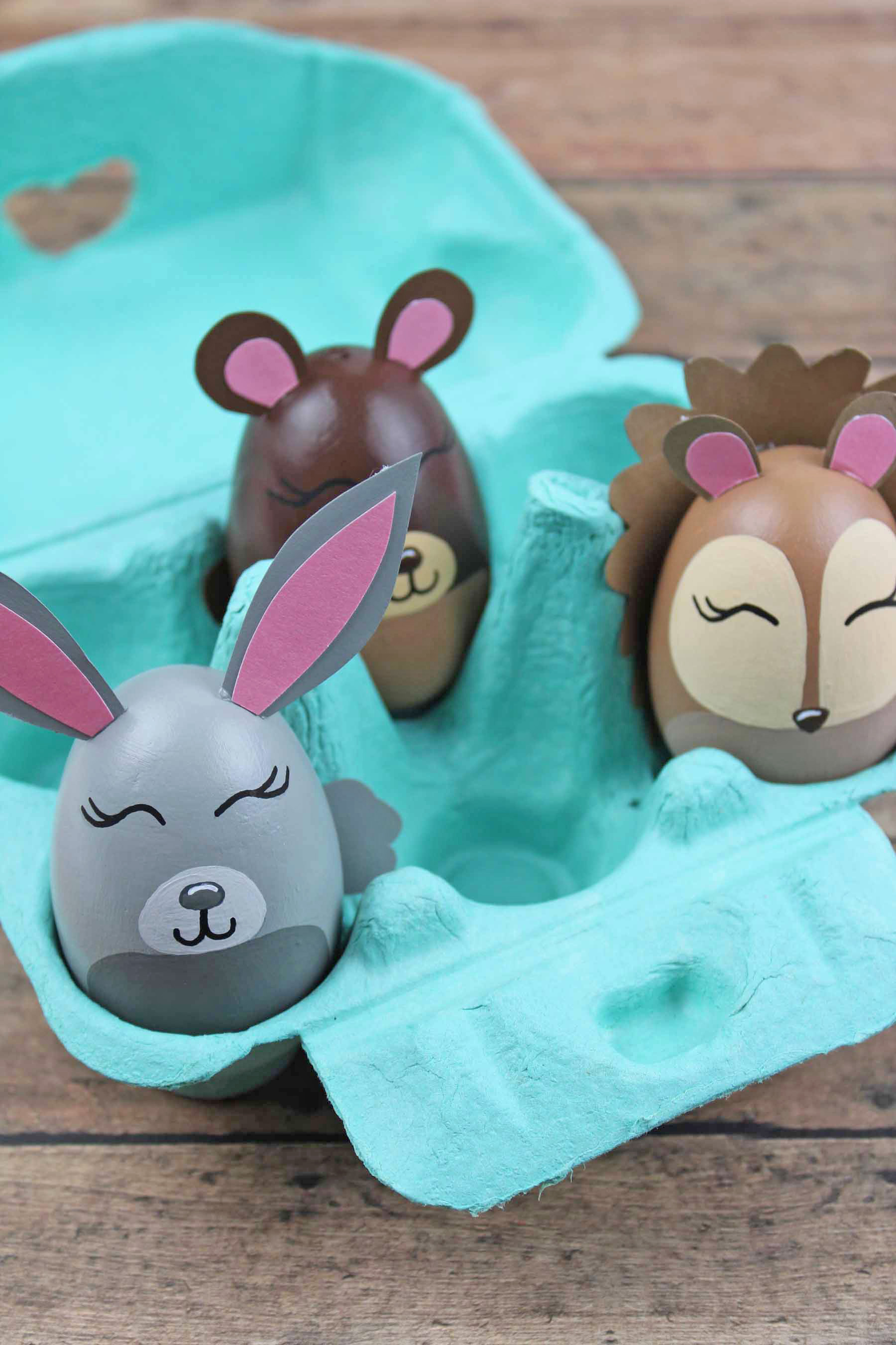 Adorable Woodland Animal Easter Egg Craft