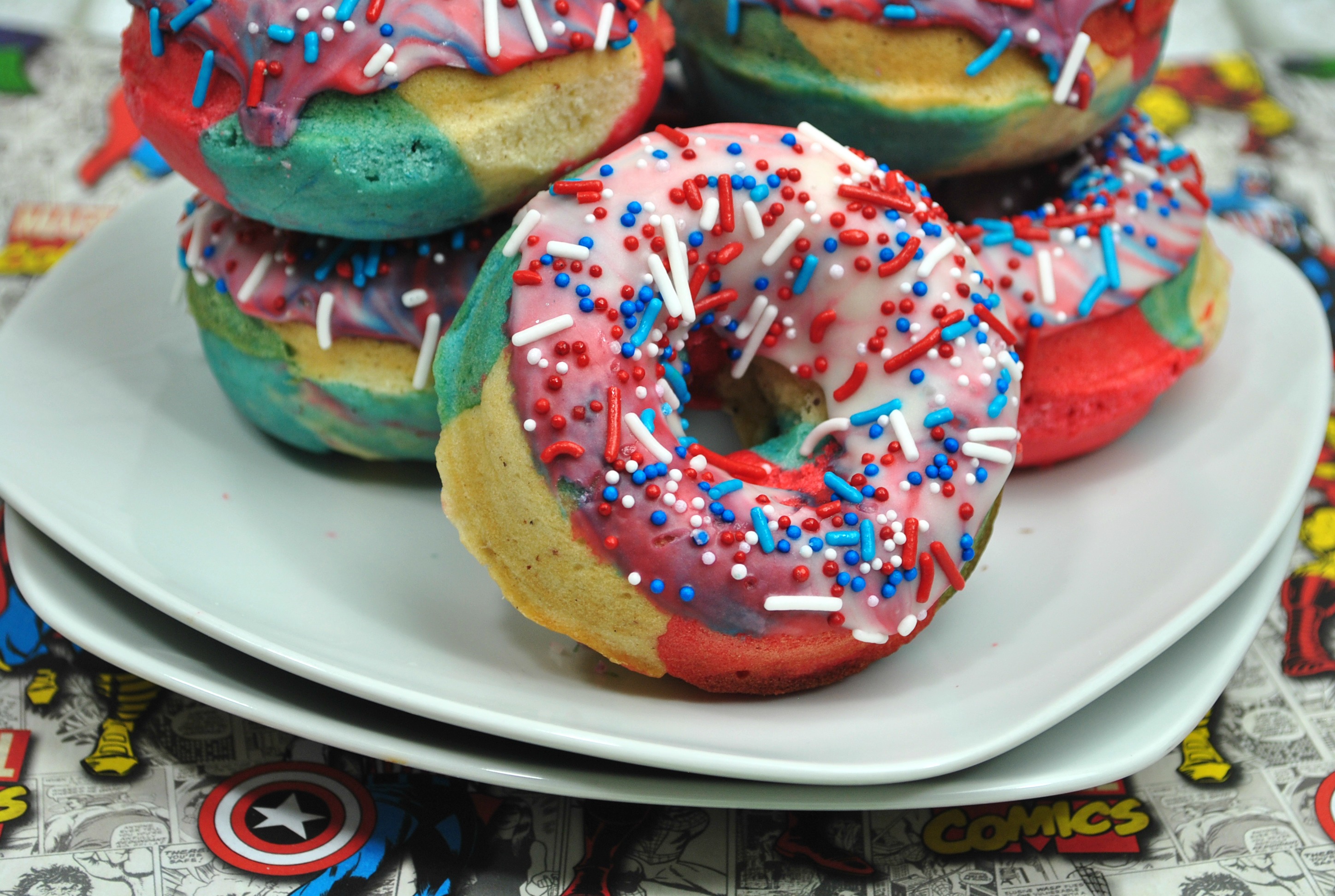 Superhero Donuts Recipe [Captain America Themed Donuts]
