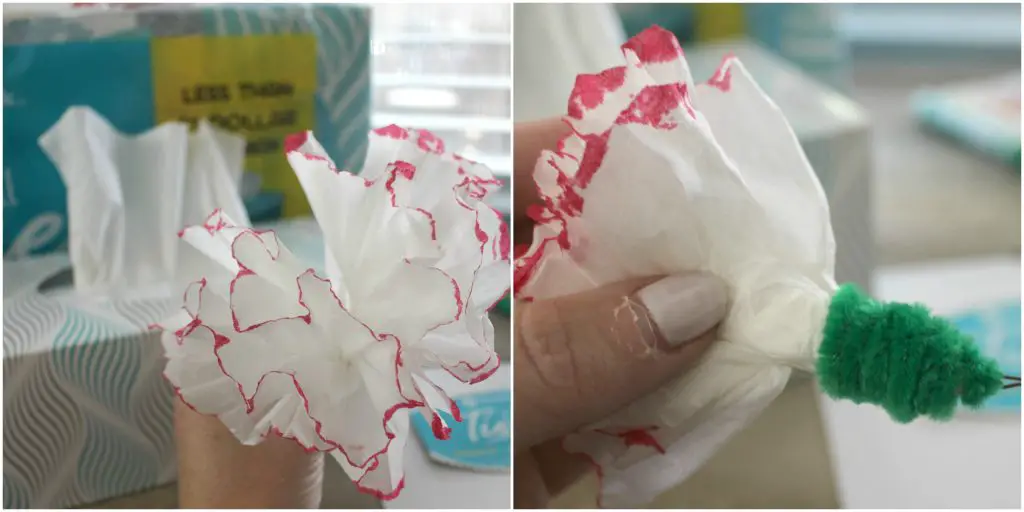 How to make tissue flowers craft