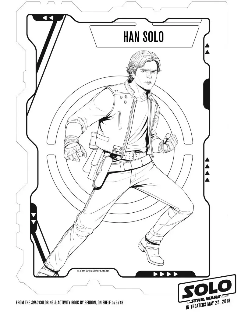 Star Wars Printable coloring Pages SOLO