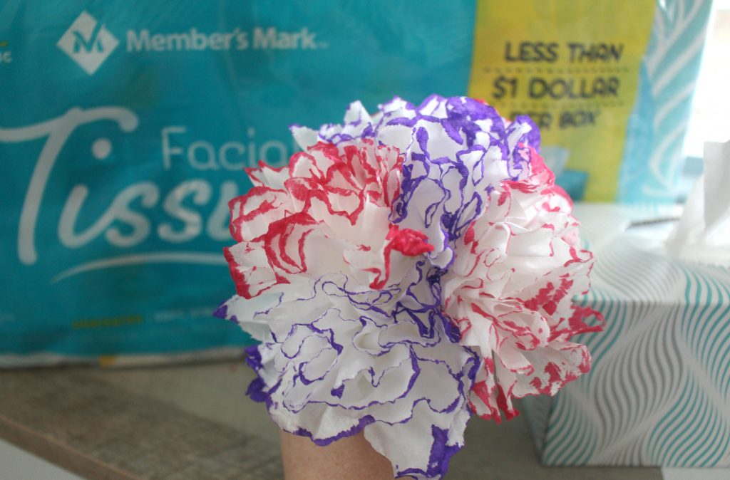 How to make tissue flowers bouquet