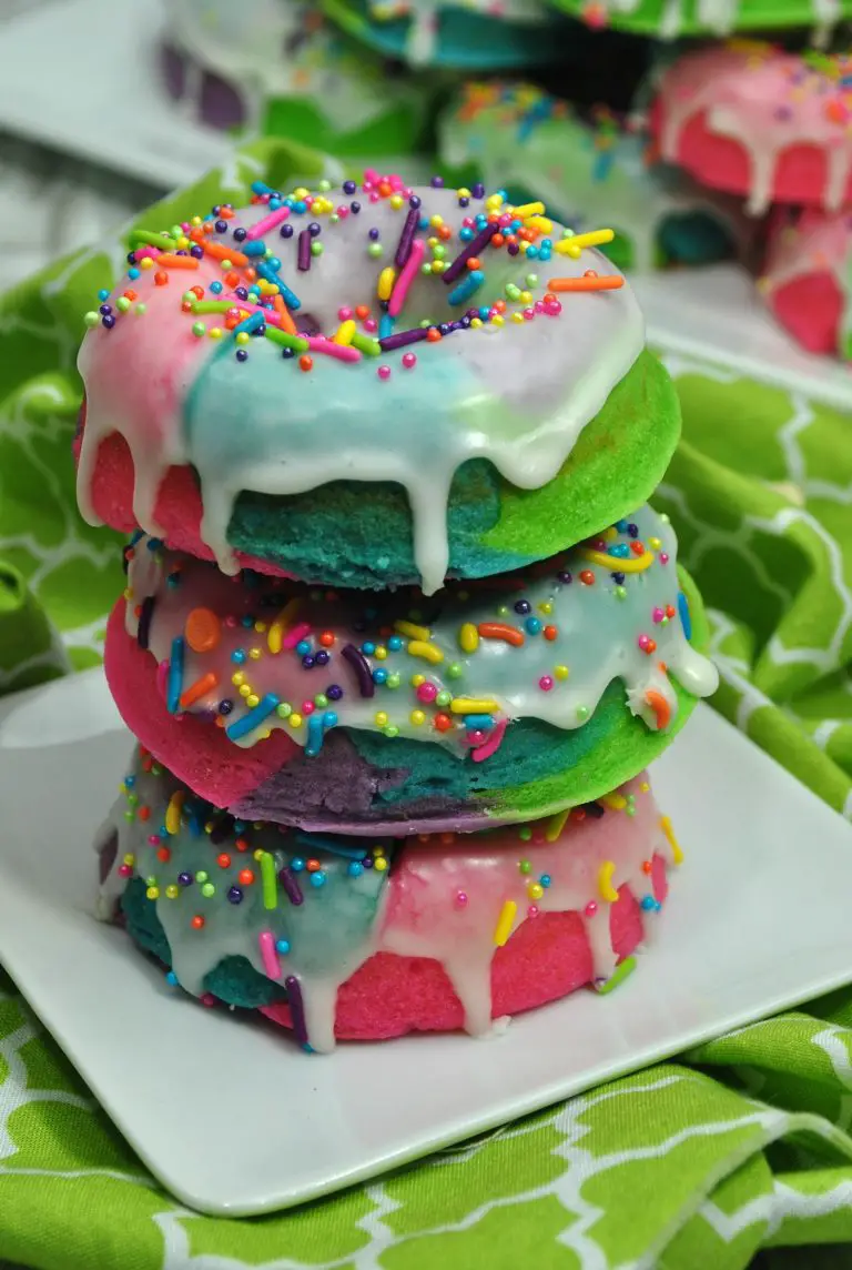 Rainbow Sprinkle Unicorn Donuts Recipe