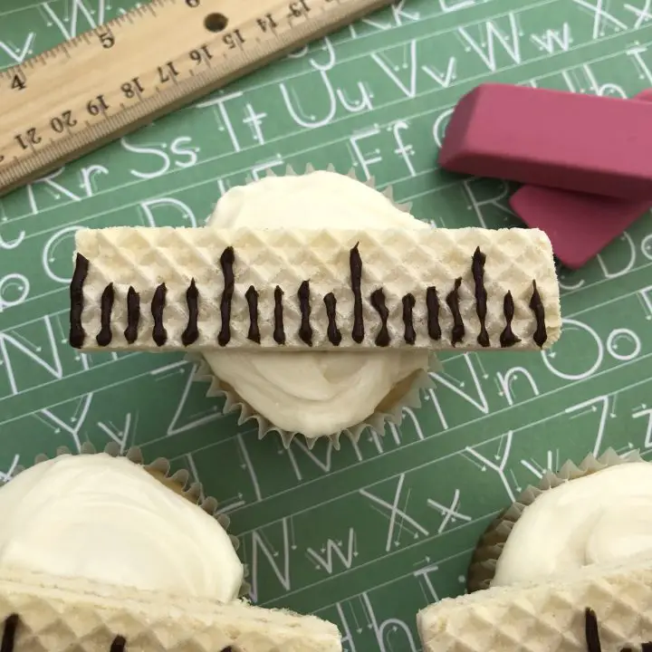 Ruler Cupcakes Recipe for Back to School