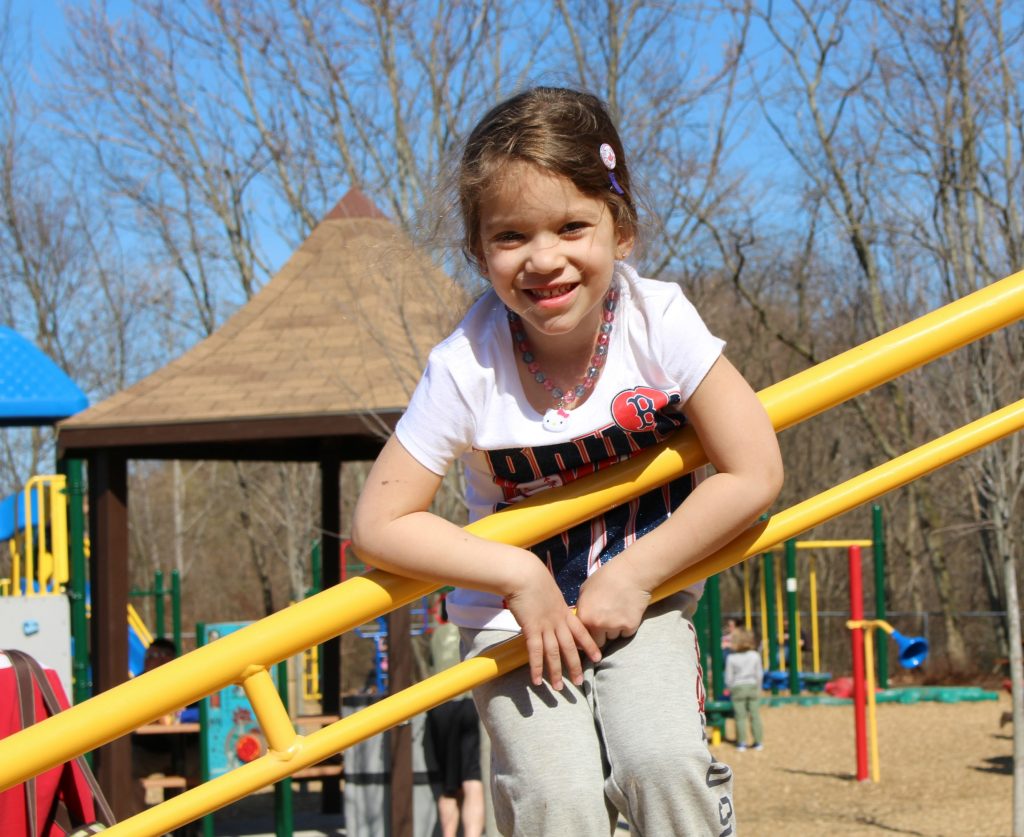 Girl at Inclusive Playground