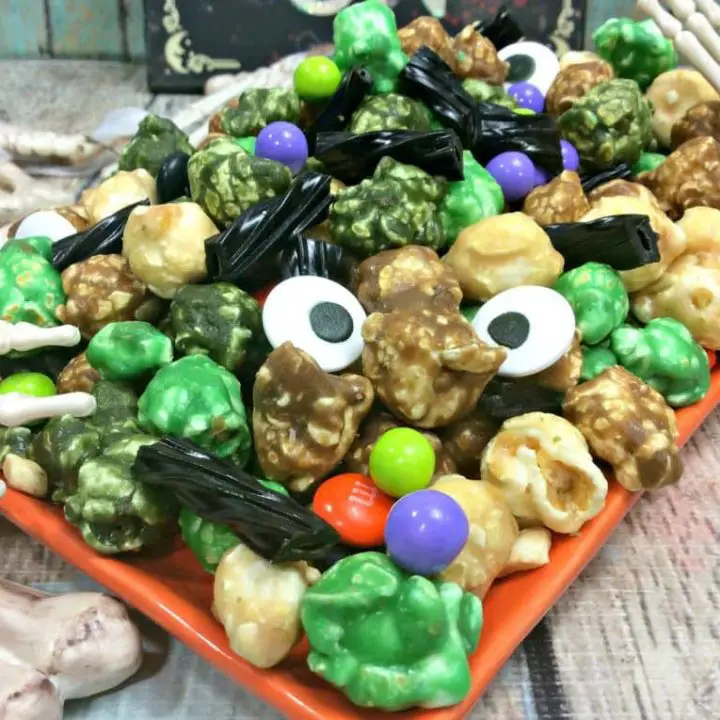 Zombie Halloween Popcorn candy Mix
