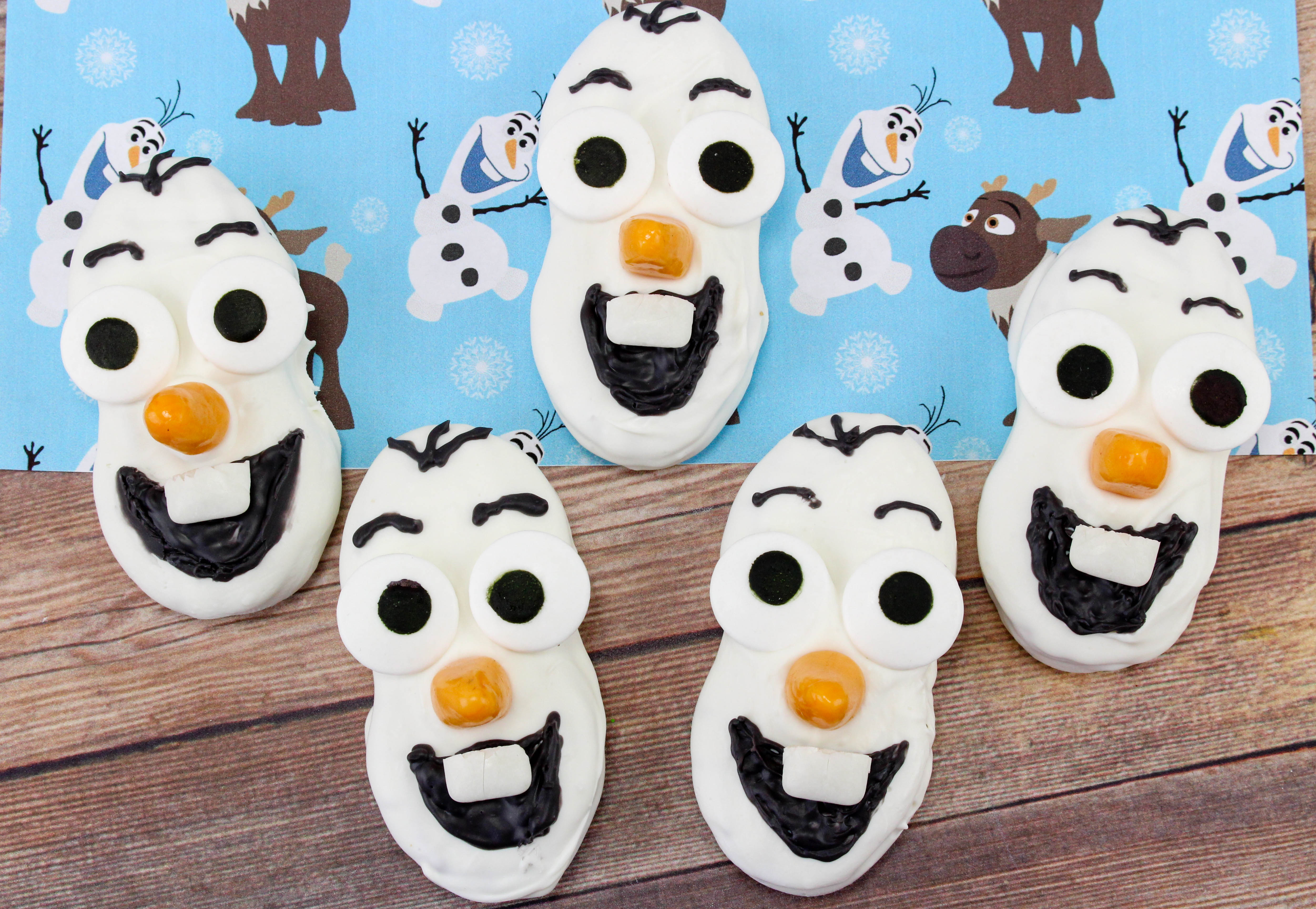 Frozen Themed Olaf Nutter Butter Cookies Recipe