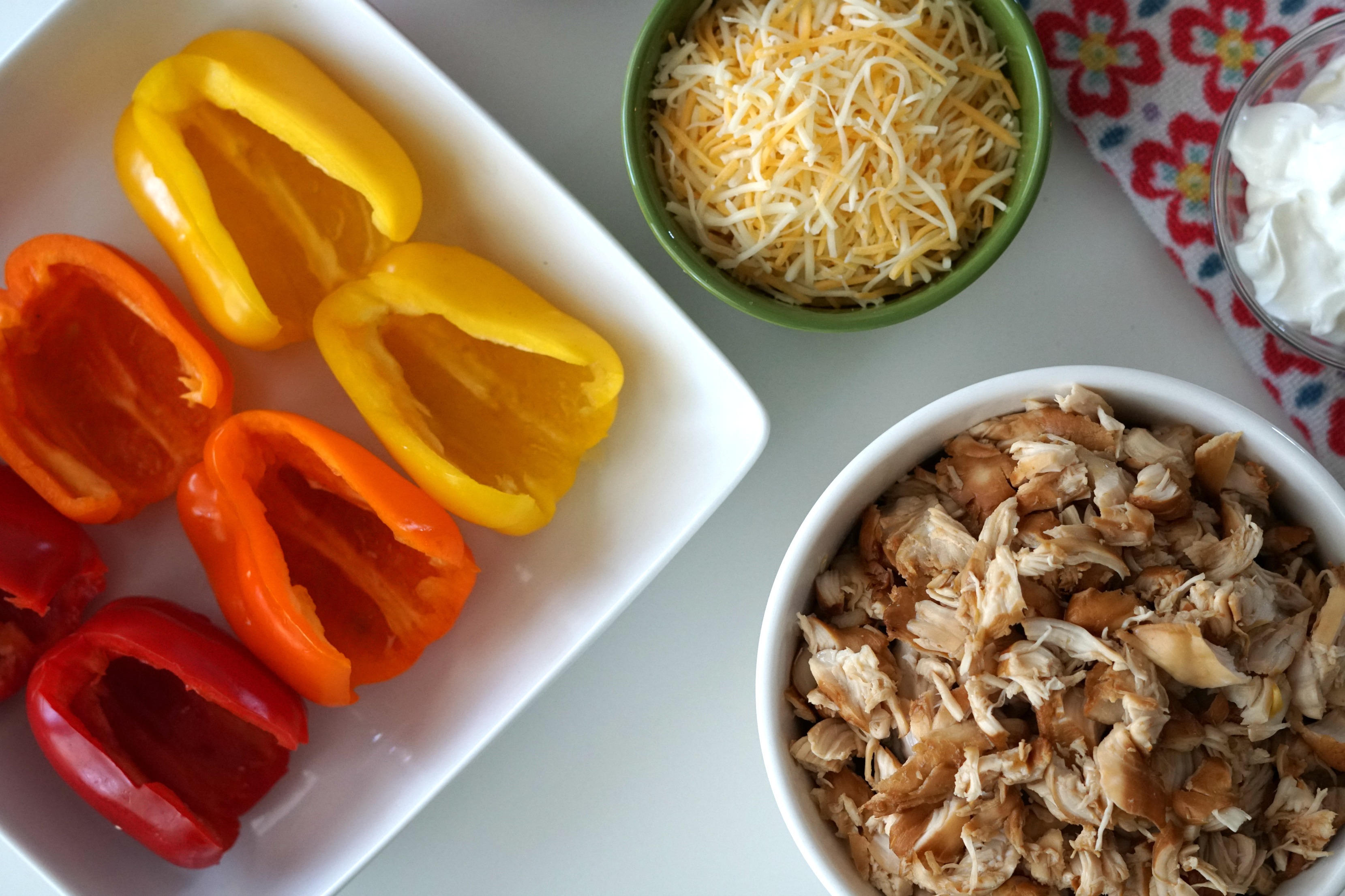 Bell Pepper Tacos and Chicken