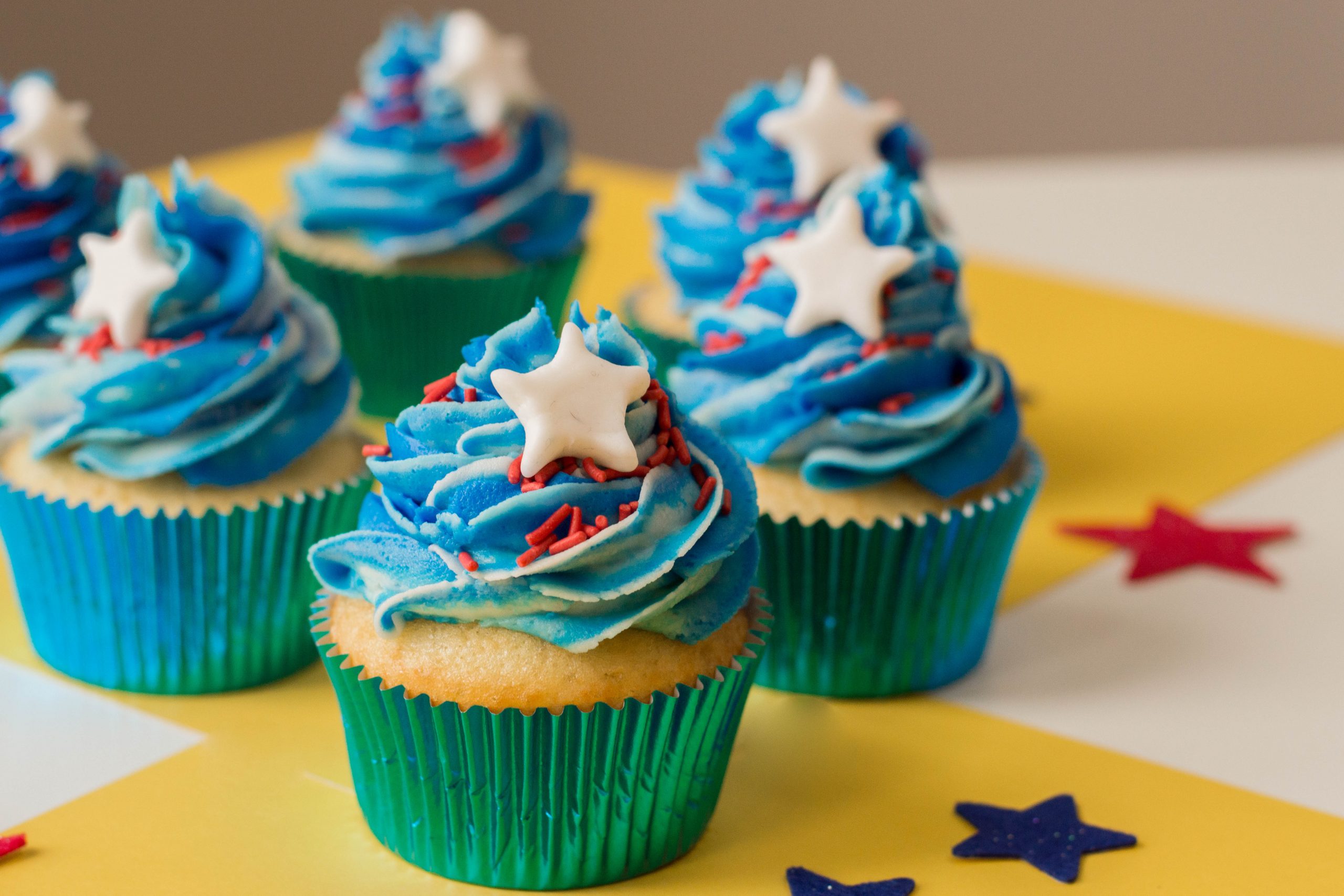 Fun Patriotic 4th of July Cupcakes Recipe