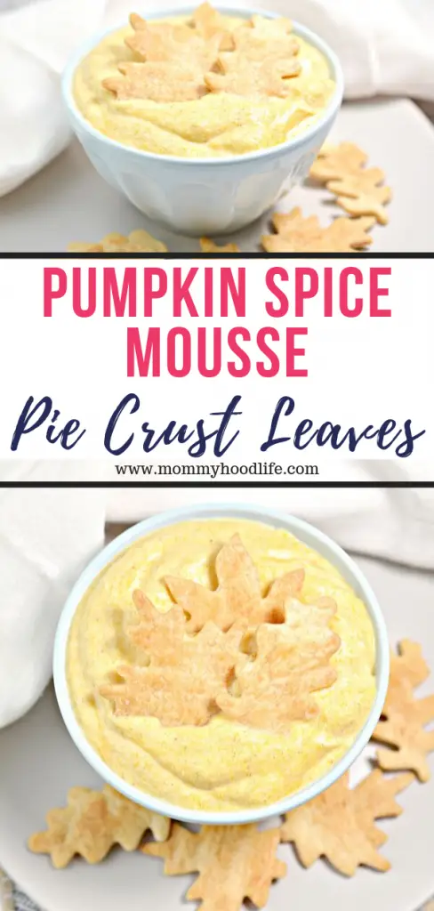 Pumpkin Spice Mousse Fall Dessert Pie Leaves