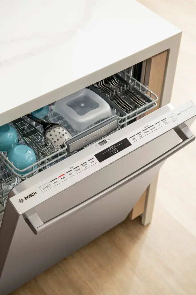 Top of the Bosch 800 Series Dishwasher