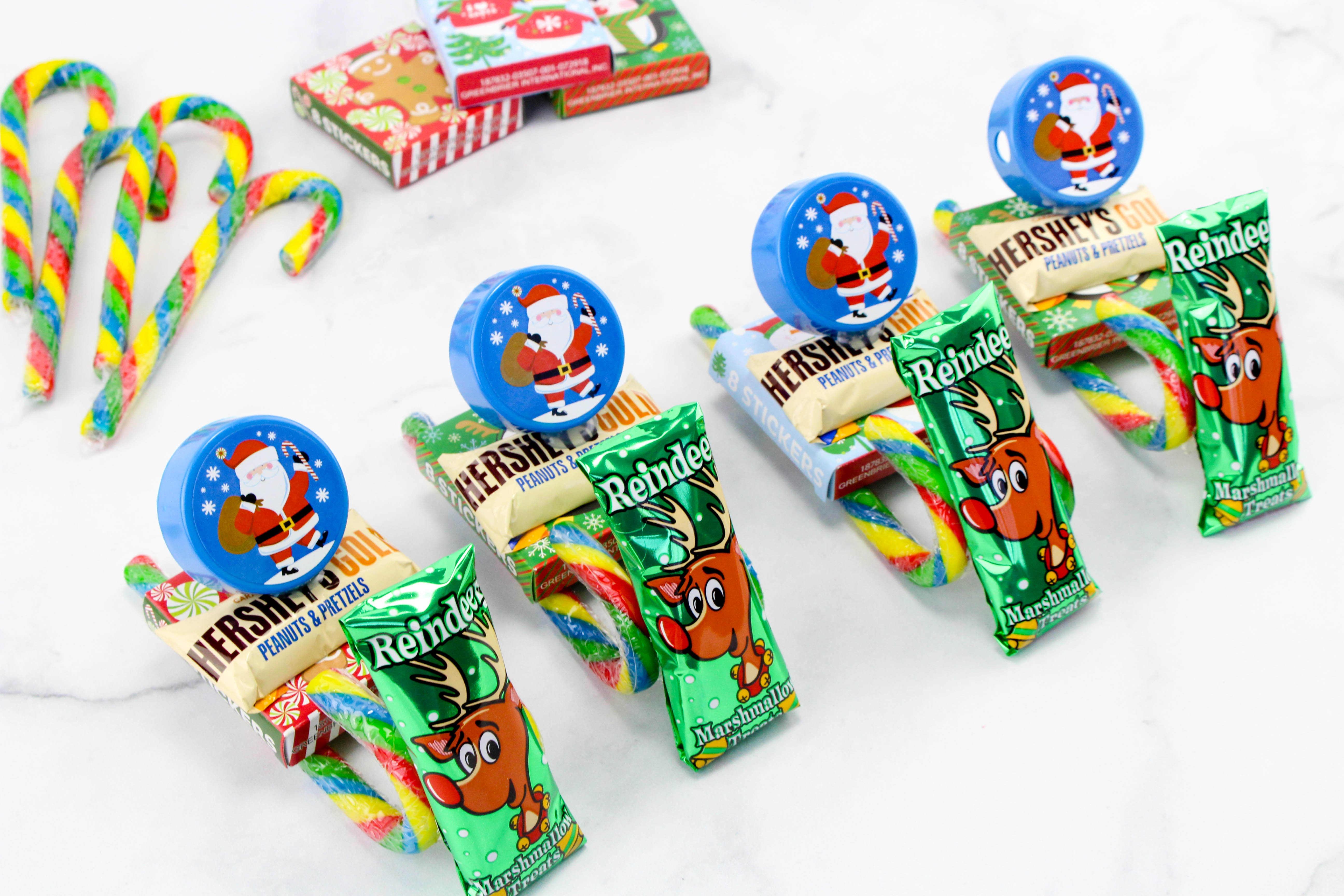 Candy Santa’s Sleigh Dollar Tree Christmas Craft for Kids