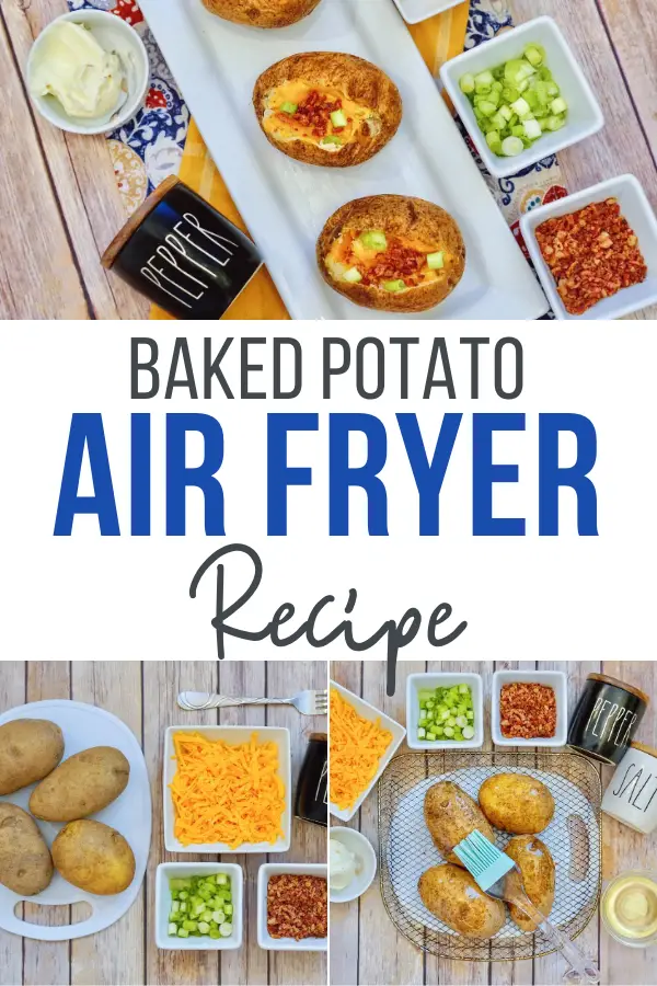 Baked Potatoes Cooked in the Air Fryer 