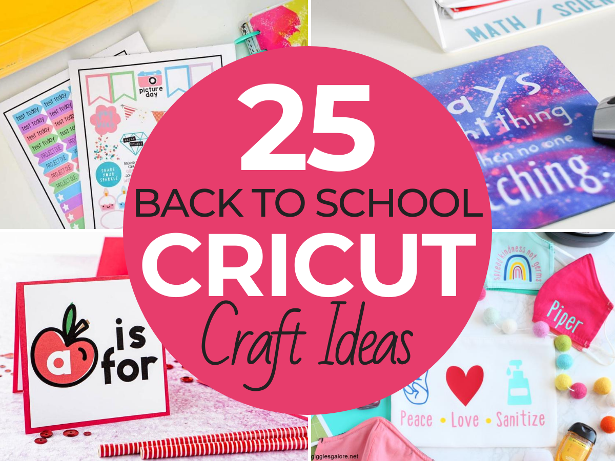 25 Personalized Back to School Crafts to Make with Your Cricut Machine