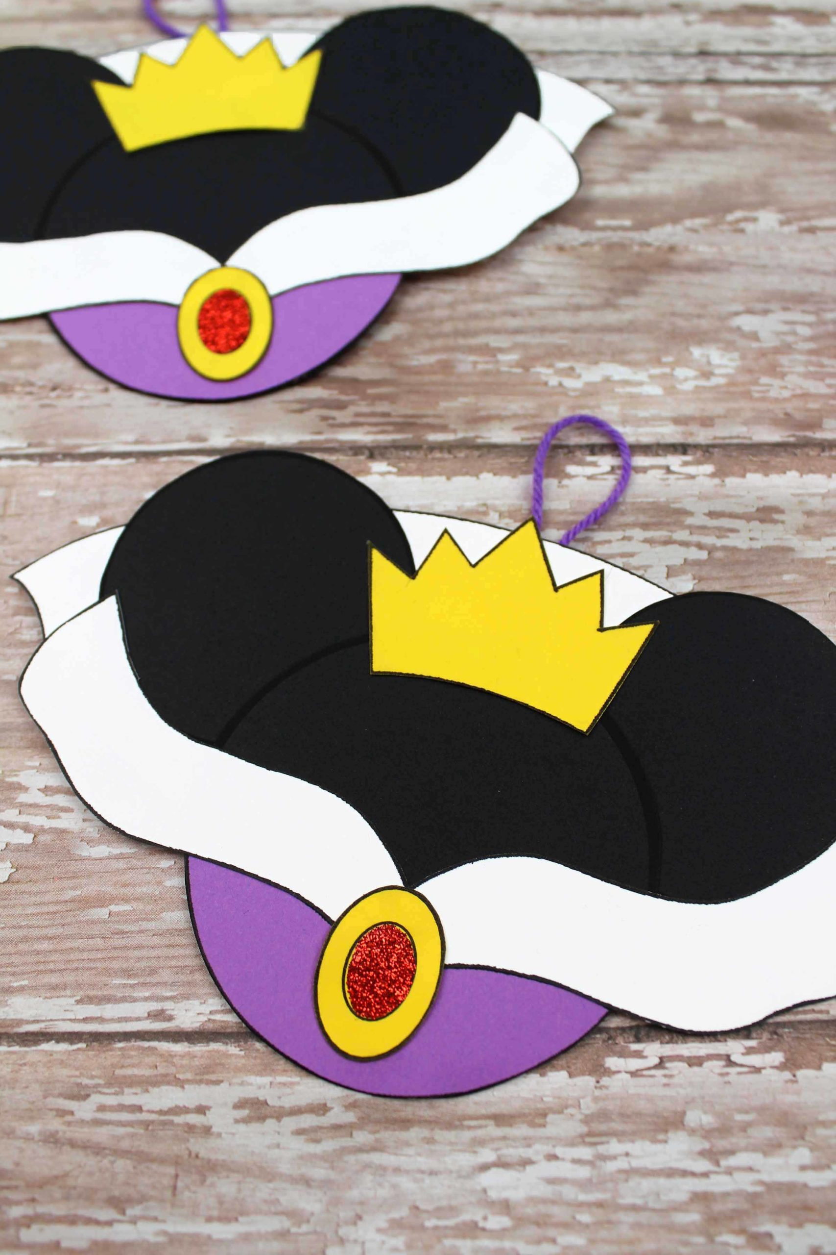 Evil Queen Ornament with Mickey Ears Craft for Kids