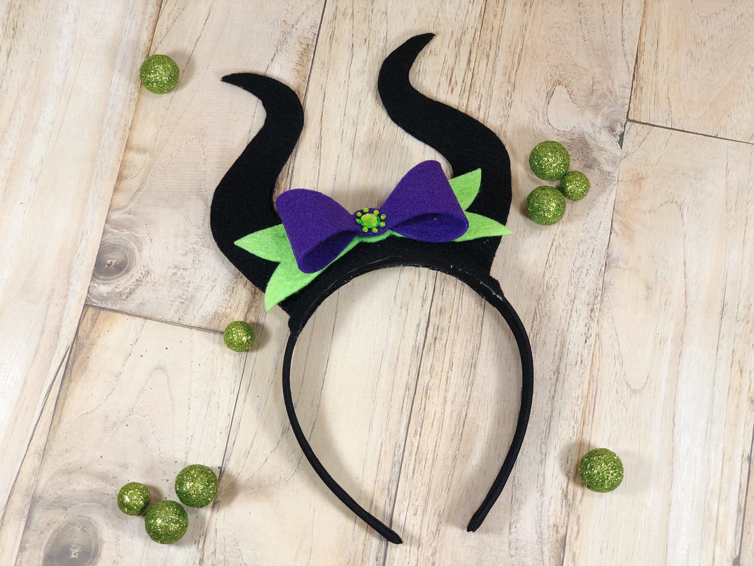 DIY No-Sew Felt Maleficent Headband Craft