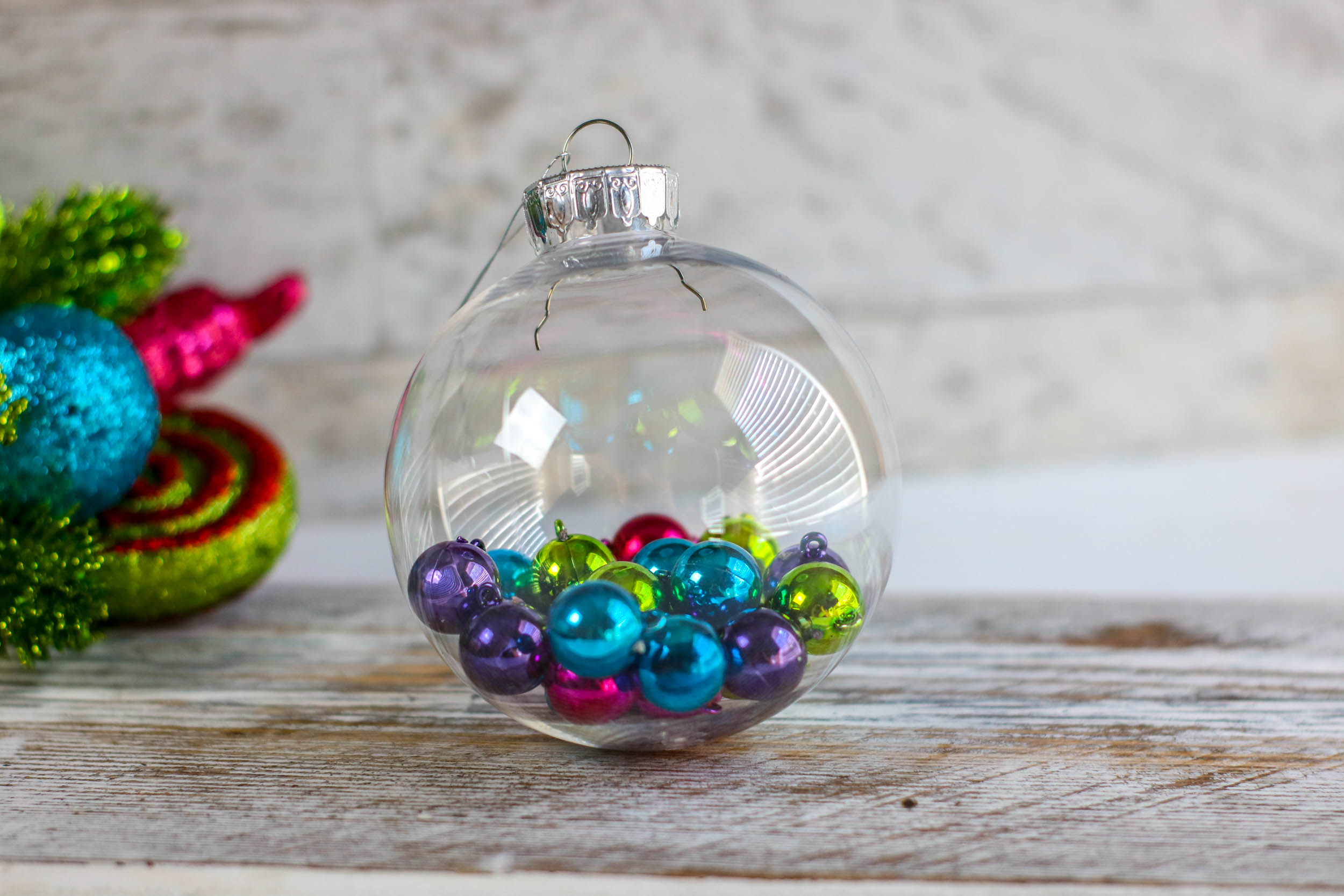 DIY Balls Christmas Ornament Craft for Kids