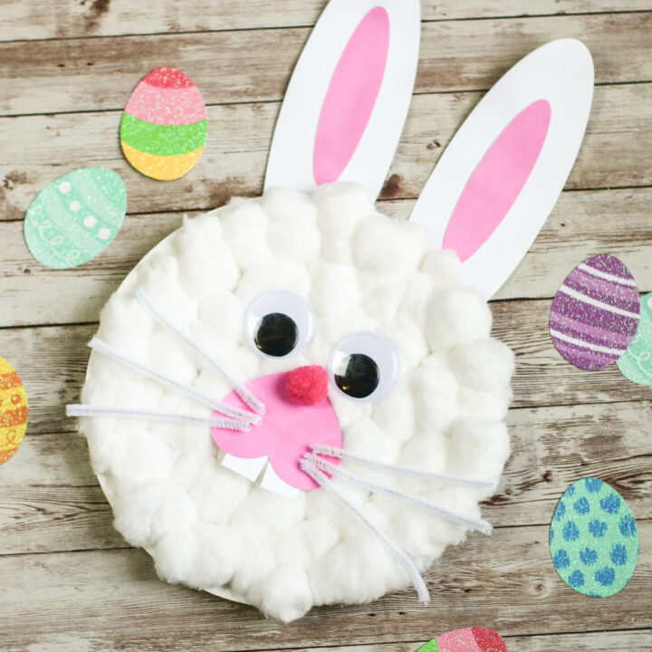 Bunny Paper Plate Easter Craft for Kids
