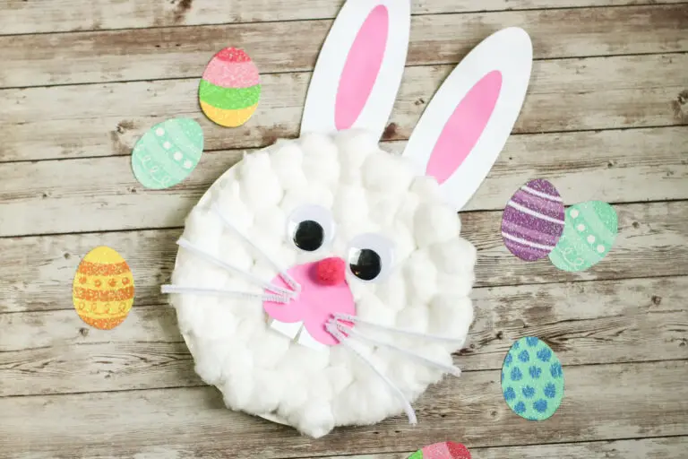 Easter Bunny Rabbit Paper Plate Craft for Kids