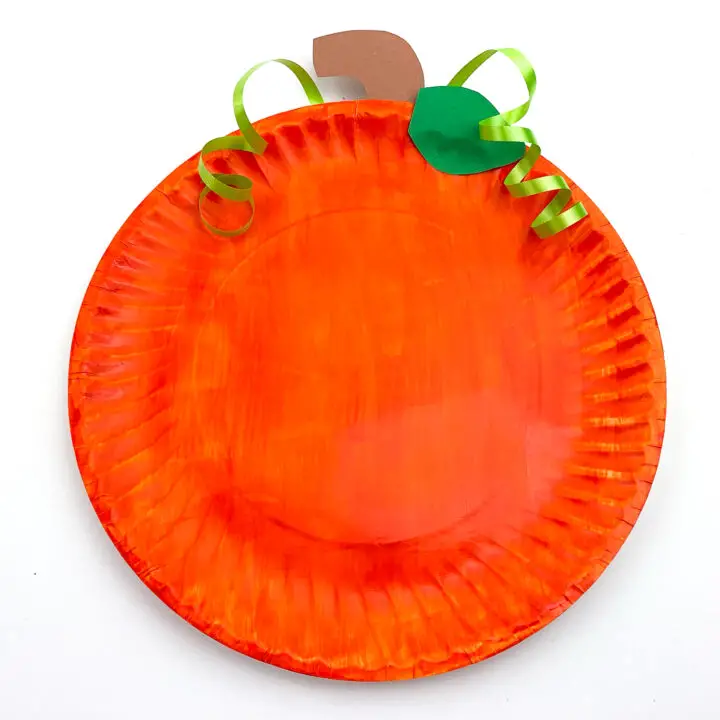 Pumpkin Paper Plate Craft