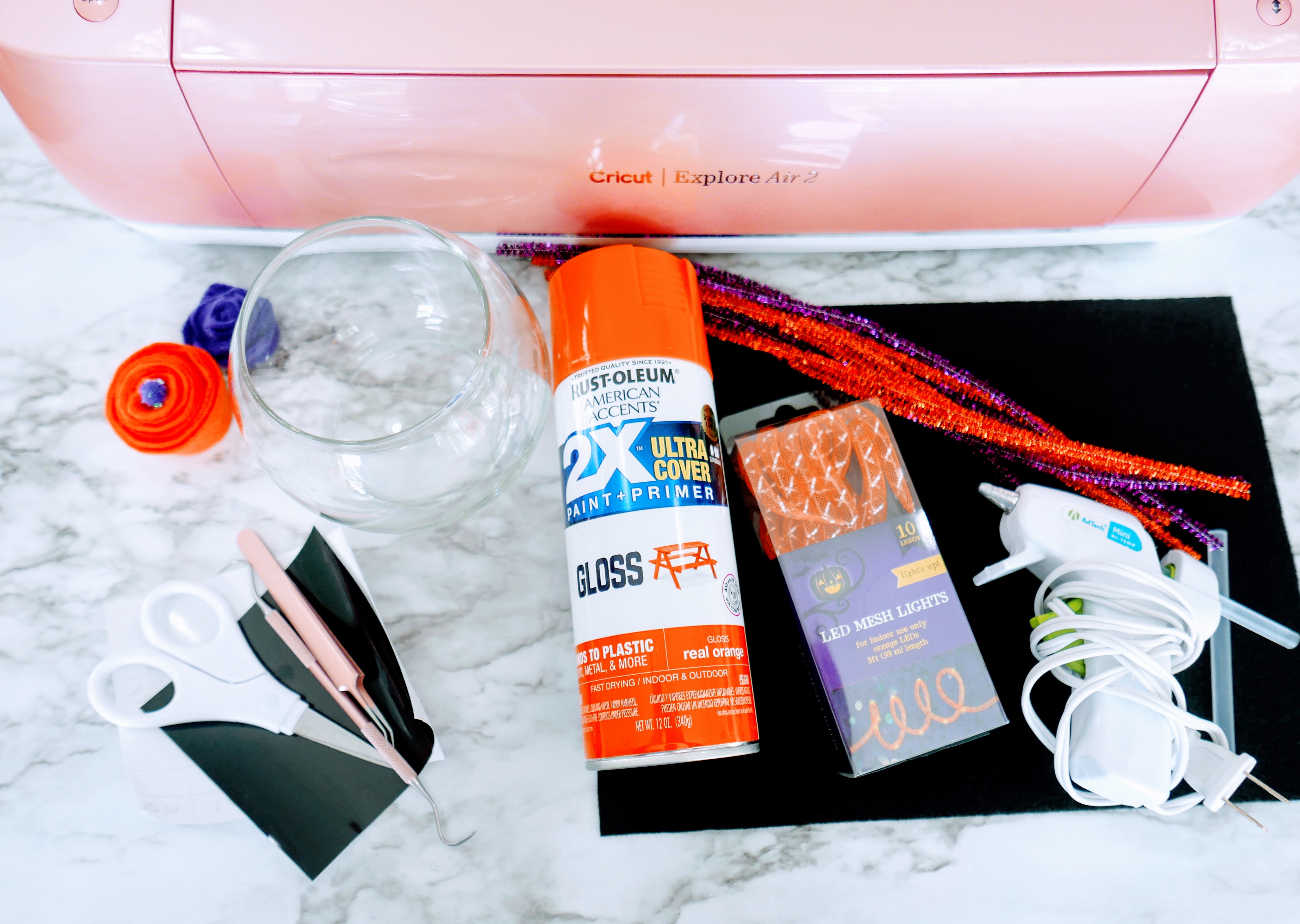 Easy Fish Bowl Dollar Tree Pumpkin Craft with Free SVG Files