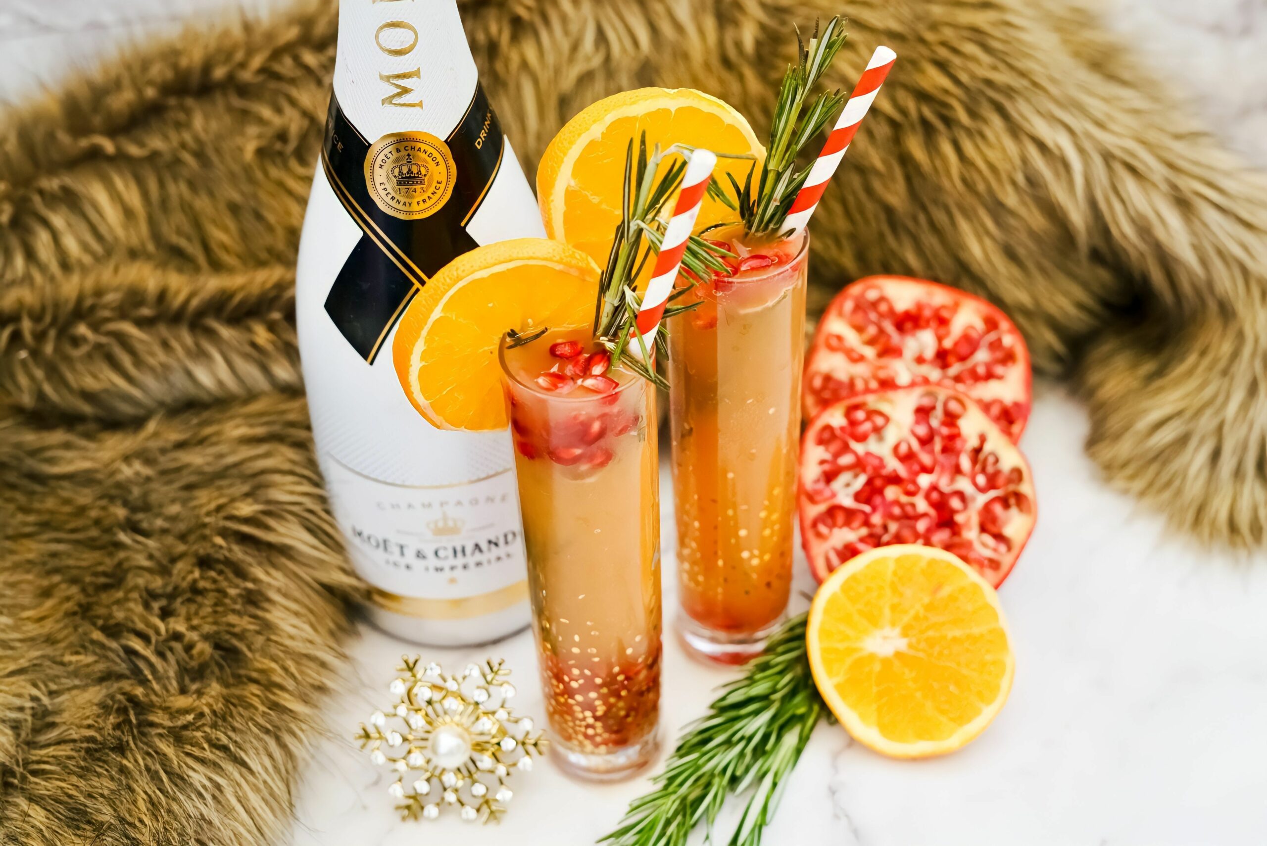 Celebrate Your Holidays with a Signature Cocktail; Pomegranate Mimosa with a Festive Twist